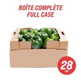 green bell peppers full case 28 lbs