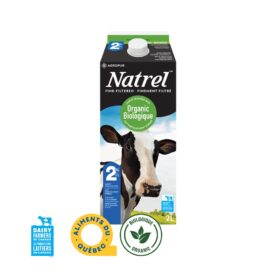 2% Organic Fine Filtered Milk - Natrel (2L)