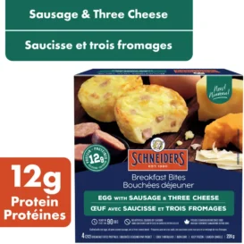 Sausage & 3 Cheese Breakfast Bites